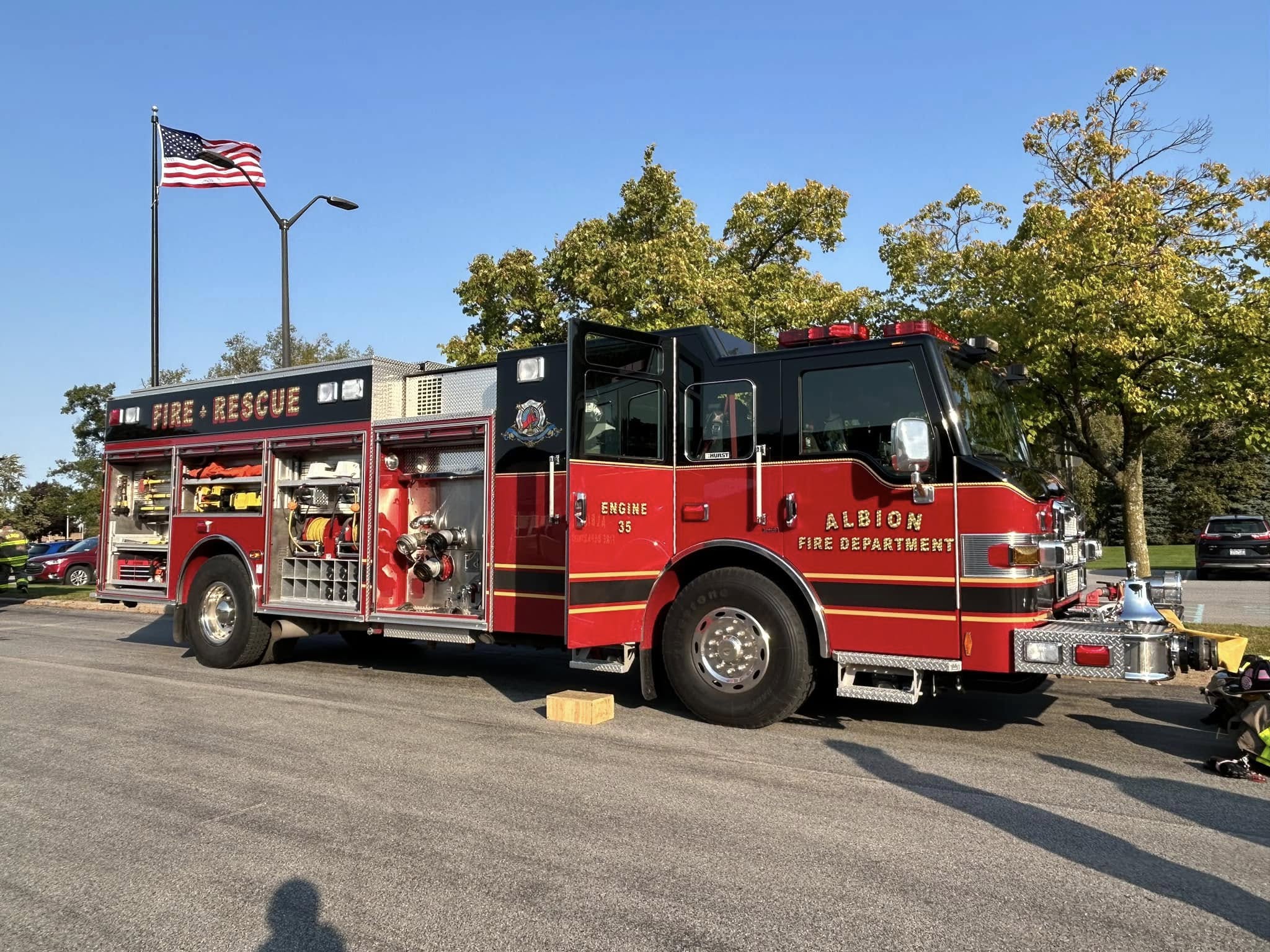 Albion Joint Fire District - Fire Safety Week at AES 3